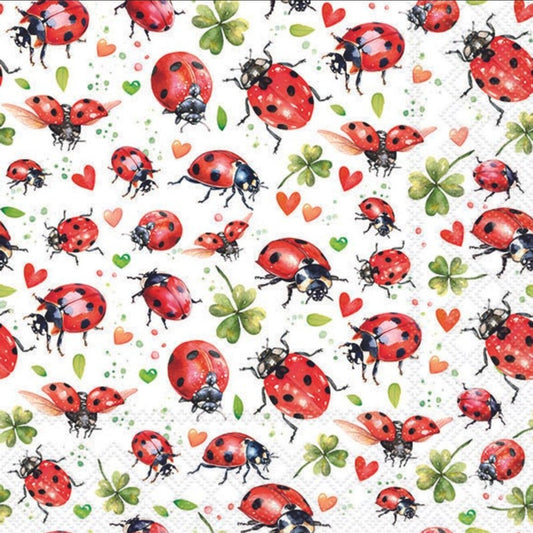 Ladybug Paper Napkin - Luncheon Size