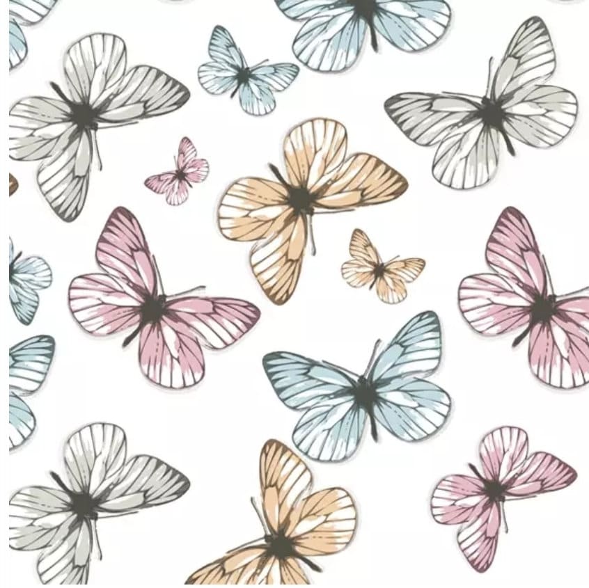 Butterflies Paper Napkin - Luncheon Size