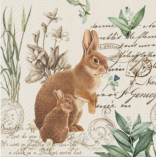 Easter Bunny Mom Paper Napkin - Luncheon Size