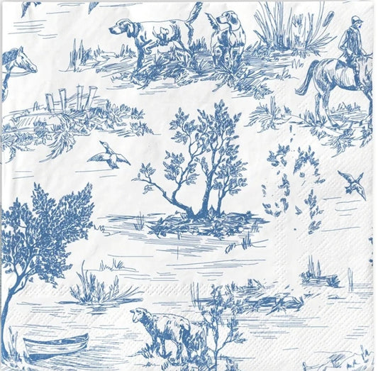 Countryside Toile Paper Napkin - Luncheon Size