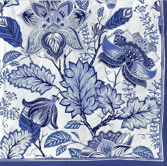 Floral Jacobean Paper Napkin - Luncheon Size