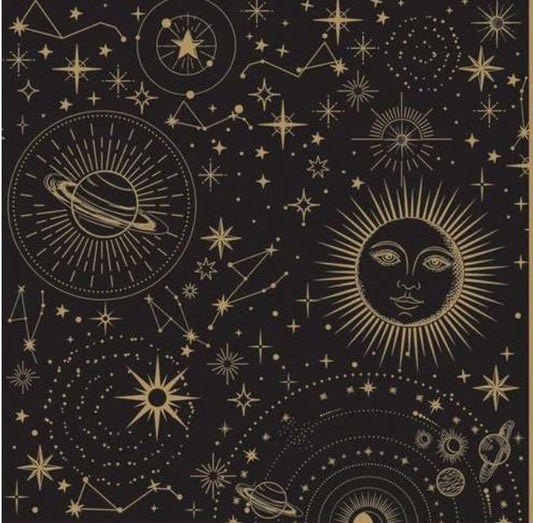Celestial Sun Moon Stars Paper Napkin - Luncheon Size