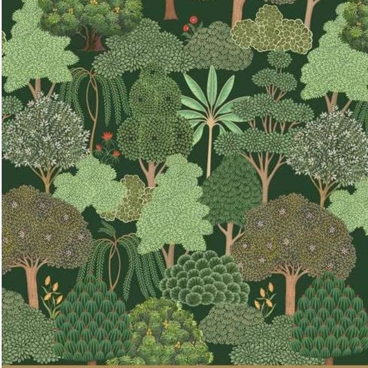 Tropical Coffee Forest Landscape Paper Napkin - Luncheon Size