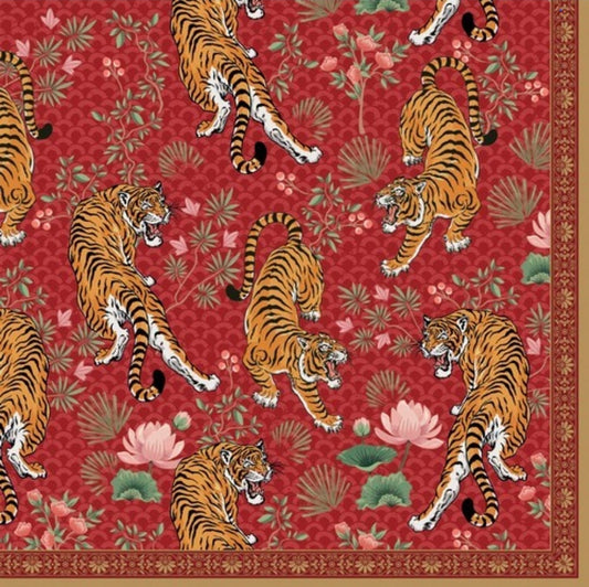 Tiger Asian Paper Napkin - Luncheon Size