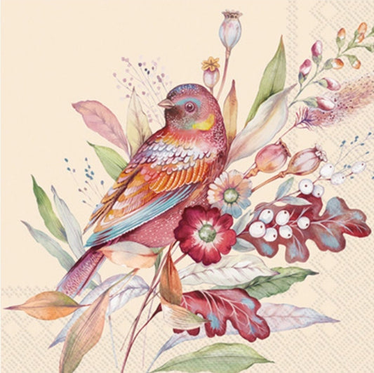Fall Autumn Bird - Luncheon Size