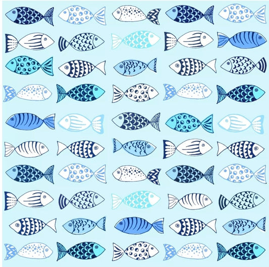 Little Fish Paper Napkin - Luncheon Size