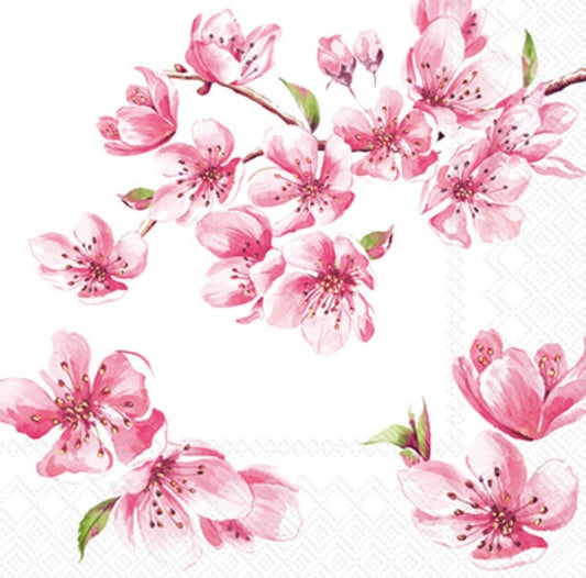 Spring Blossom Paper Napkin - Cocktail Size
