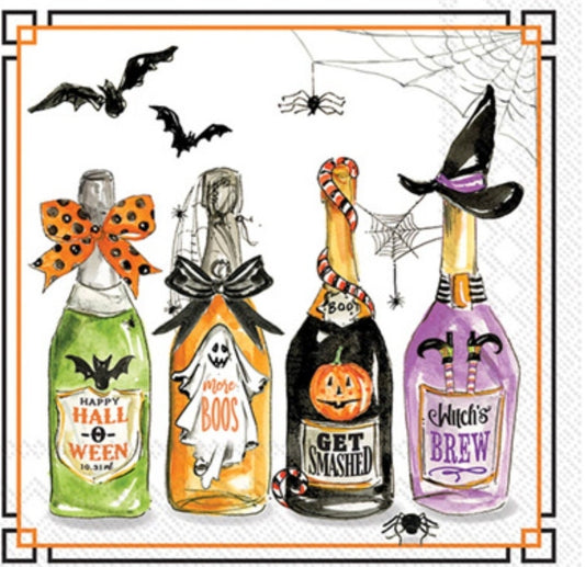 Halloween Drinks Bar Potions Paper Napkin - Cocktail Size