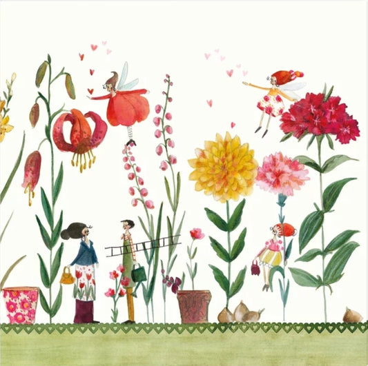 Fairy Wildflowers Paper Napkin - Cocktail Size