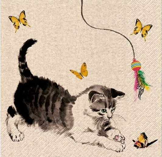 Cat Paper Napkin - Luncheon Size