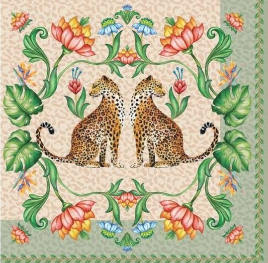 Cheetah Leopard Jungle Cat Paper Napkin - Luncheon Size