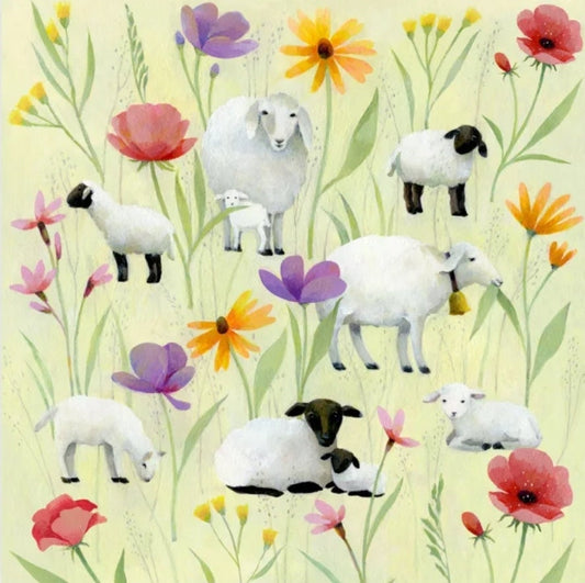 Sheep Paper Napkin - Luncheon Size