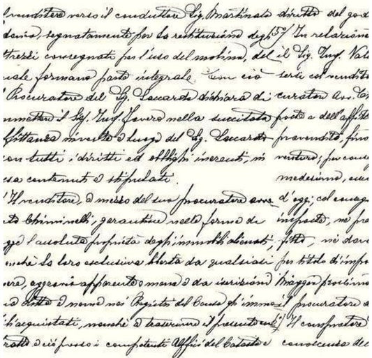 Vintage Calligraphy Script Paper Napkin - Luncheon Size