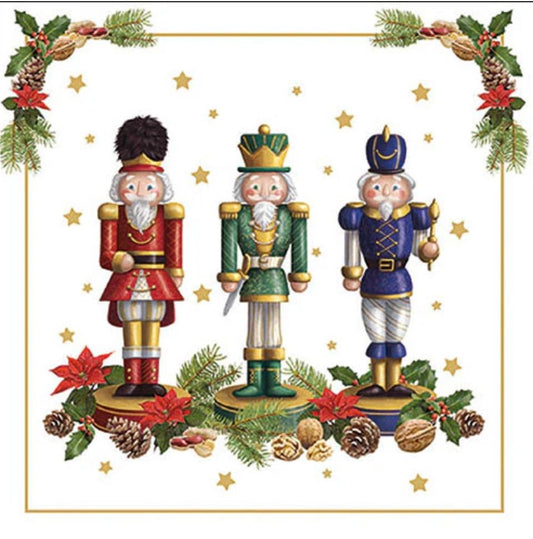 Nutcracker Christmas Tree Paper Napkin - Luncheon Size