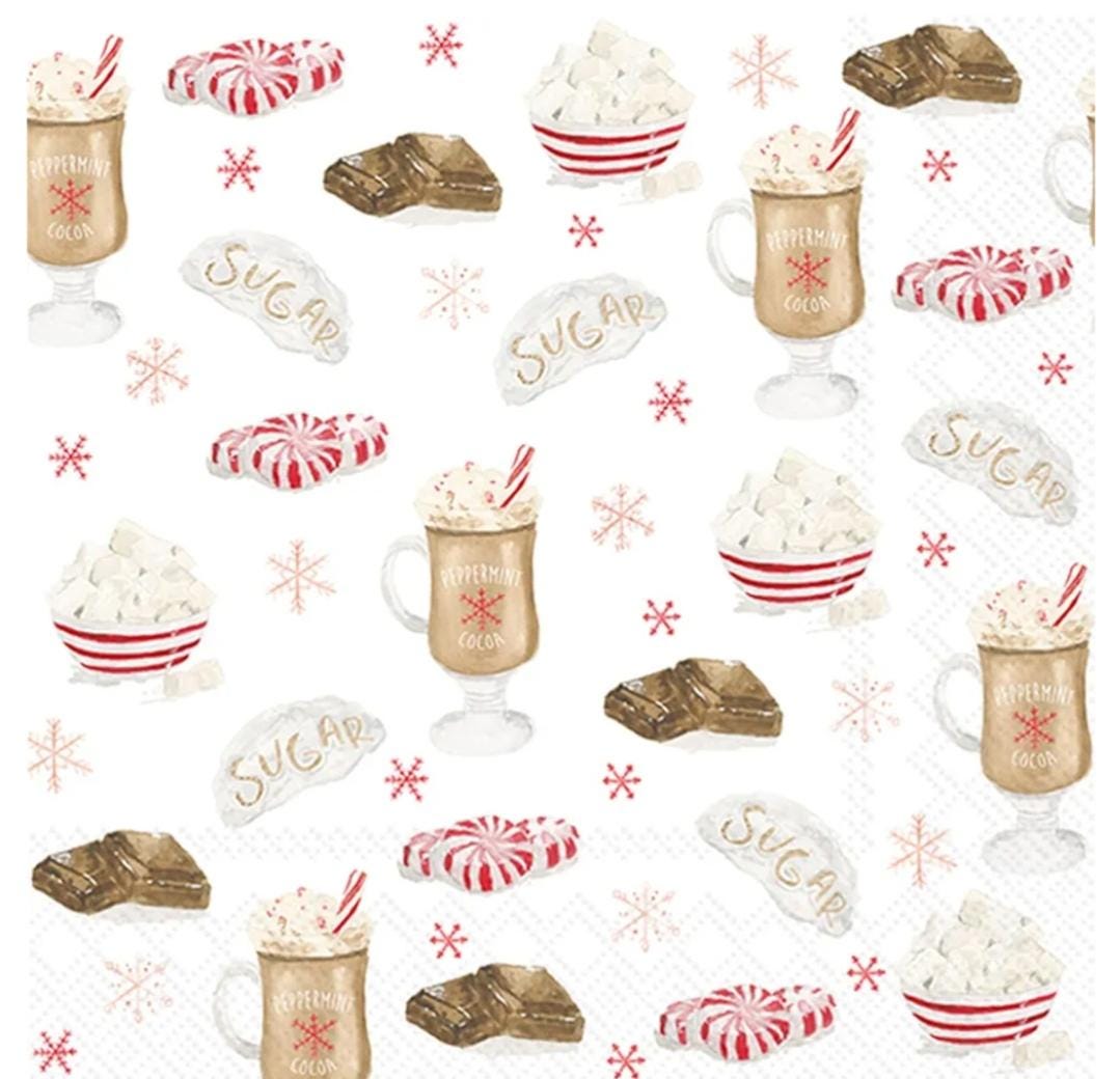 Christmas Treats Paper Napkin - Cocktail Size