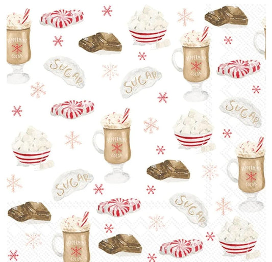 Christmas Treats Paper Napkin - Cocktail Size