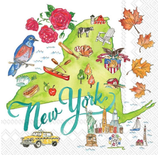 New York State Paper Napkin - Cocktail Size