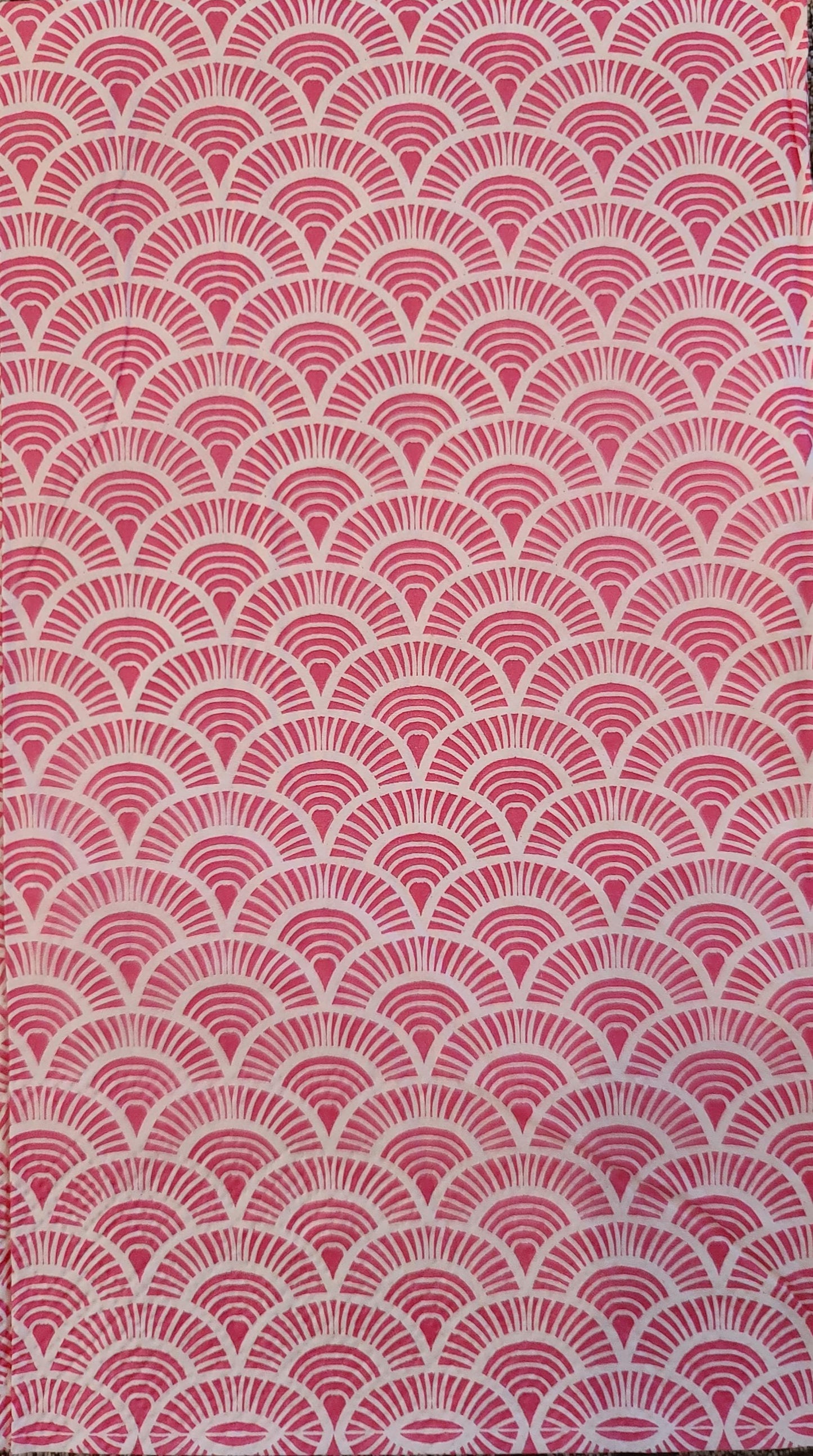 Pink Ocean Waves Scallop Paper Napkin - Guest Size