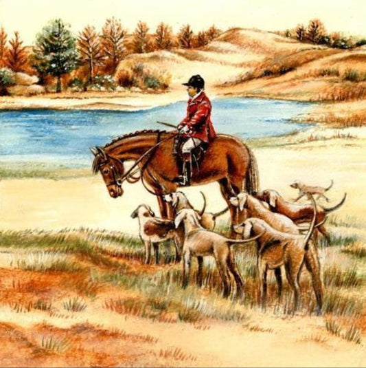 Fox Hunting Paper Napkin - Luncheon Size