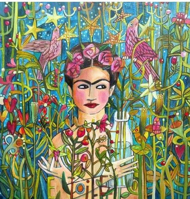 Wild Garden Woman Paper Napkin - Luncheon Size