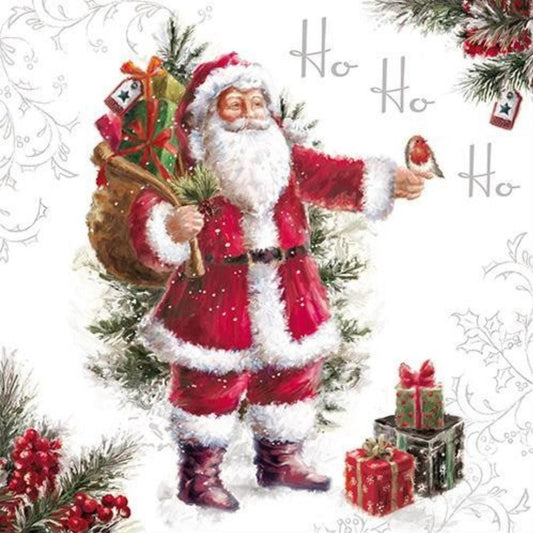 Santa Paper Napkin - Luncheon Size