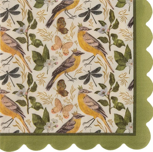 Vintage Bird Paper Napkin - Cocktail Size