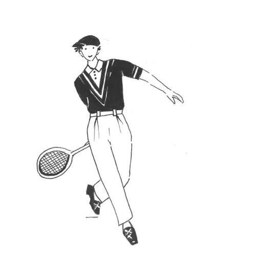 Vintage Tennis Man Paper Napkin - Luncheon Size