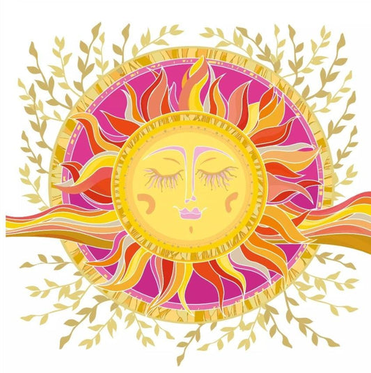 Celestial Sun Paper Napkin - Luncheon Size