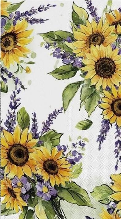 Sunflower Paper Napkin - Guest Size