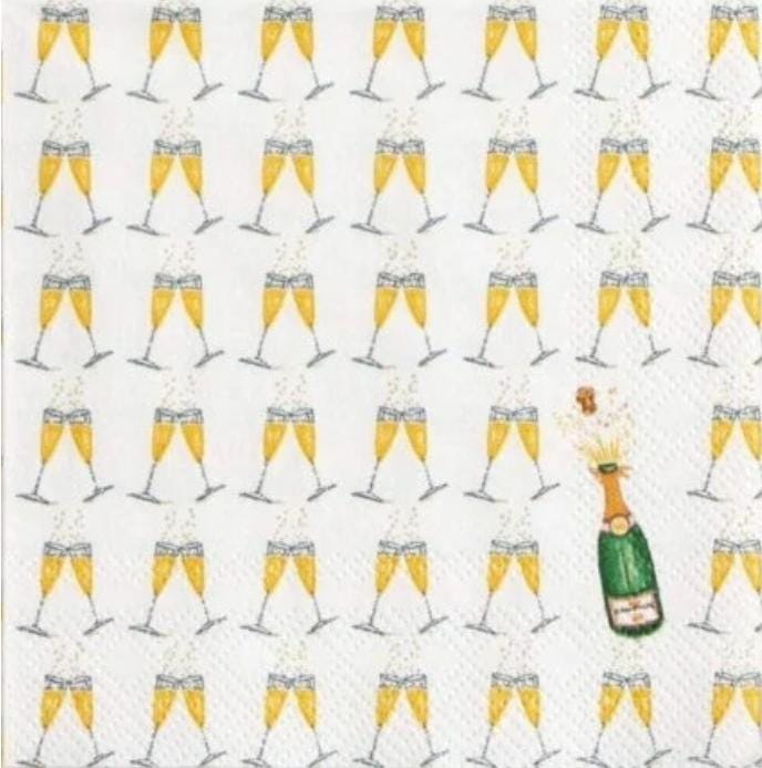 Champagne Paper Napkin - Cocktail Size