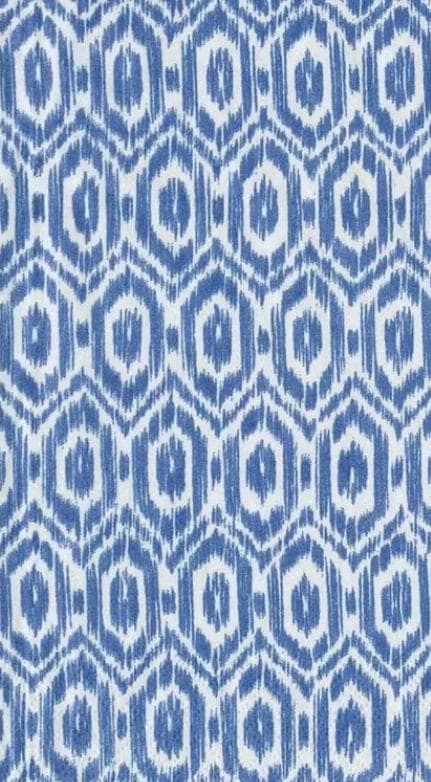 Blue & White Ikat Paper Napkin - Guest Size