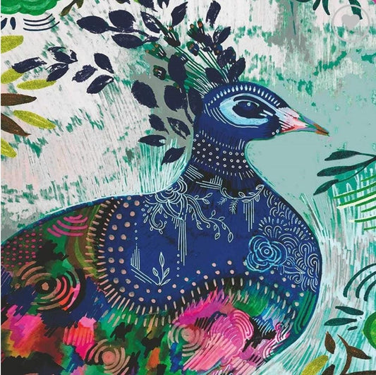 Peacock Paper Napkin - Cocktail Size