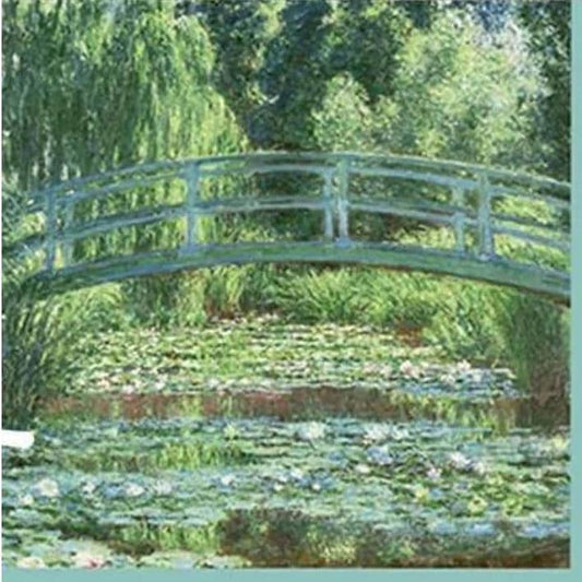 Lake Bridge Lily Pond Paper Napkin - Cocktail Size