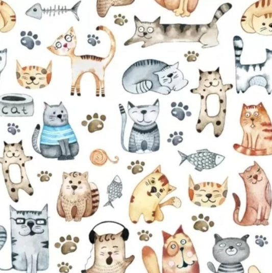 Cat Paws Paper Napkin - Luncheon Size