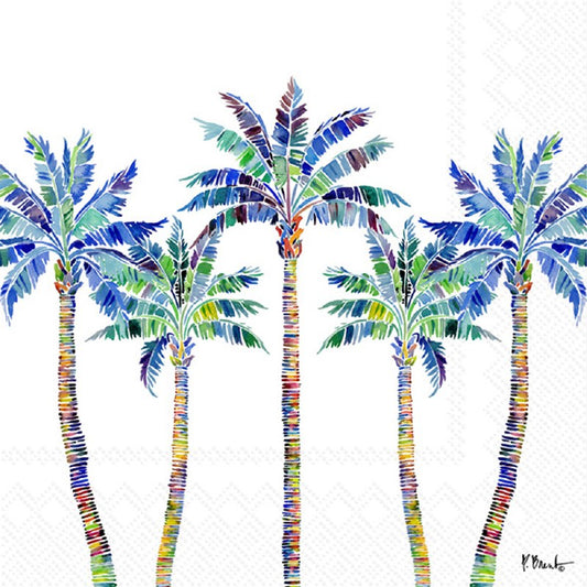 Tropical Palm Tree Paper Napkin - Luncheon Size